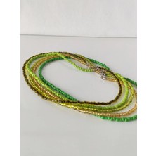 Hanım Kız Kum Boncuk Kolye 5'li Kolye Set