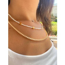 Plata Collection Su Yolu Taşlı Gold Kolye
