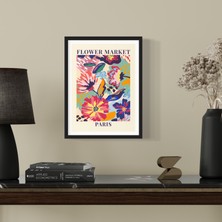 Decotorium Çerçeveli Tablo Flower Market Serisi Mdf Tablo FLO/017