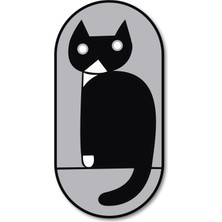 Dark Flamingo El Yapımı Üç Boyutlu Sevimli Tablo Serisi Kedi