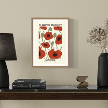 Decotorium Çerçeveli Tablo Flower Market Serisi Mdf Tablo FLO/024