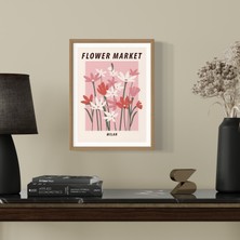Decotorium Çerçeveli Tablo Flower Market Serisi Mdf Tablo FLO/027