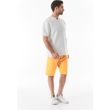 FullaModa Baskılı Beli Lastikli Şort