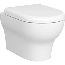 VitrA 7786L003-0090 Vitra Zentrum Round Smoothflush Asma Klozet, 52 cm