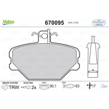 Valeo Ön Balata Fişli Tmpr-Tipo Uno 1.4-1.6 Panda 85-04 42058