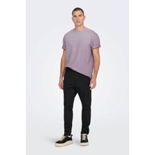 Only & Sons Onsfred Lıfe Rlx Ss Tee Noos Erkek Gri T-Shirt - 22022532