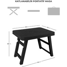 Pikas Katlanabilir Masa, Kamp Masası, Plastik Sehpa, Kamp Sehpası, Balkon Sehpası