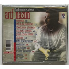 Arif Nazım Türkülerim Şiirlerim CD (Jelatininde Sıfır Orjnal Dönem Baskı Cd)