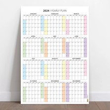 Bi'aldım 2025 Amerikan Standardı Takvim, Yıllık Planlayıcı Duvar Takvimi, Sunday Start Wall Planner