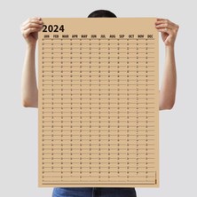 Bi'aldım Taba Renk 2025 Yıllık Planlama Takvim, 2025 Yılı Duvar Takvimi, Yıllık Planlayıcı