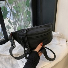 Rocky1 Kadın Çantaları Naylon Spor Omuz Çantası Büyük Kapasiteli Göğüs Çantası Trendy Marka Moda Çok Yönlü Iş Kıyafeti Crossbody Çanta Kadın Bel (Yurt Dışından)