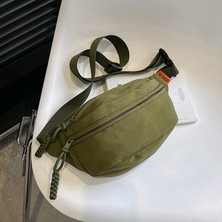 Rocky1 Kadın Çantaları Naylon Spor Omuz Çantası Büyük Kapasiteli Göğüs Çantası Trendy Marka Moda Çok Yönlü Iş Kıyafeti Crossbody Çanta Kadın Bel (Yurt Dışından)