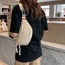 Rocky1 Kadın Çantaları Naylon Spor Omuz Çantası Büyük Kapasiteli Göğüs Çantası Trendy Marka Moda Çok Yönlü Iş Kıyafeti Crossbody Çanta Kadın Bel (Yurt Dışından)