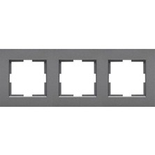 Viko Novella Füme Üçlü Çerçeve