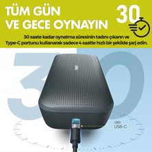 Tribit BTS13 Stormbox Flow 25W 30 Saat Oynatma Süresi IP67 Su Geçirmez Powerbank Özellikli Taşınabilir Tws Bluetooth Hoparlör Siyah