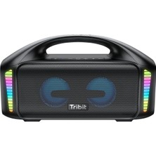 Tribit BTS52 Stormbox Blast 90W 30 Saat Oynatma Süresi Ipx7 Su Geçirmez Rgb Taşınabilir Tws Bluetooth Hoparlör Siyah