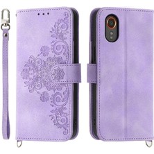 SZY Mall Samsung Galaxy Xcover 7 Kabartmalı Darbeye Dayanıklı Çoklu Kredi Için Flip Case (Yurt Dışından)