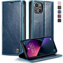 SZY Mall Iphone 13 Için Flip Case Kart Tutucu Retro Cüzdan Kapak Manyetik Cüzdan (Yurt Dışından)