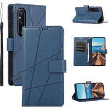 SZY Mall Sony Xperia 1 V Üç Kart Yuvaları Için Flip Case Kickstand Darbeye Şok (Yurt Dışından)