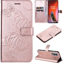 SZY Mall Oneplus Nord 2 5g Darbeye Kapak Pu Deri Flip Kickstand Için Flip Case (Yurt Dışından)