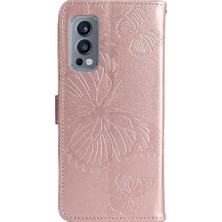 SZY Mall Oneplus Nord 2 5g Darbeye Kapak Pu Deri Flip Kickstand Için Flip Case (Yurt Dışından)