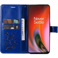 SZY Mall Oneplus Nord 2 5g Darbeye Kapak Pu Deri Flip Kickstand Için Flip Case (Yurt Dışından)