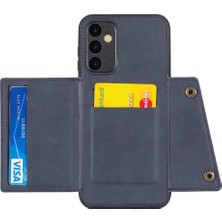 SZY Mall Samsung Galaxy A34 5g Kickstand Buit Için Cüzdan Kılıf Demir Kart Tutucu (Yurt Dışından)