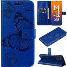 SZY Mall Samsung Galaxy M52 5g Darbeye Kapak Flip Kickstand Pu Deri (Yurt Dışından)