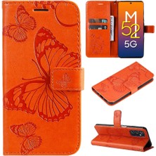 SZY Mall Samsung Galaxy M52 5g Darbeye Kapak Flip Kickstand Pu Deri (Yurt Dışından)