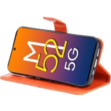 SZY Mall Samsung Galaxy M52 5g Darbeye Kapak Flip Kickstand Pu Deri (Yurt Dışından)