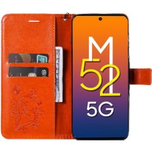 SZY Mall Samsung Galaxy M52 5g Darbeye Kapak Flip Kickstand Pu Deri (Yurt Dışından)