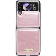 SZY Mall Samsung Galaxy Z Flip 4 Için Flip Case 5g Kickstand Kart Tutucu Retro (Yurt Dışından)