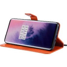 SZY Mall Kart Yuvası Standı ile Oneplus 7 Pro Için Flip Case Pu Deri Flip Kickstand (Yurt Dışından)