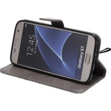 SZY Mall Samsung Galaxy S7 Flip Kickstand Pu Deri Kart Yuvası Standı ile (Yurt Dışından)