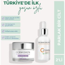 Dermosion C Vitamini Serum Niacinamide Krem Canlandırıcı 2'li Cilt Bakım Seti