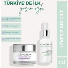 Dermosion Niacinamide Krem Anti Spot Serum Lekesiz Bir Cilt 2'li Cilt Bakım Seti