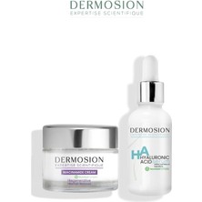 Dermosion Hyalüronik Asit Serum Niacinamide Krem Cildi Derinlemesine Temizleyen 2'li Cilt Bakım Seti