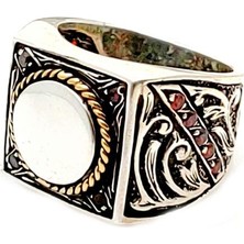 Gevherans Zirkon Taşlı Erkek Yüzüğü - 190035640Y15Z