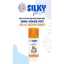 Sılky – Kedi Vücut / Tüy ve Pati Hijyen Spreyi   ( Nano Gümüş – 100ml )