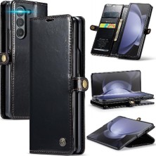 Bdt Shop Samsung Galaxy Z Için Flip Case Fold 5 5g Kickstand Kart Tutucu Manyetik (Yurt Dışından)