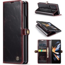 Bdt Shop Samsung Galaxy Z Için Flip Case Fold 3 5g Kart Tutucu Retro Cüzdan Kapak (Yurt Dışından)