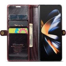 Bdt Shop Samsung Galaxy Z Için Flip Case Fold 3 5g Kart Tutucu Retro Cüzdan Kapak (Yurt Dışından)