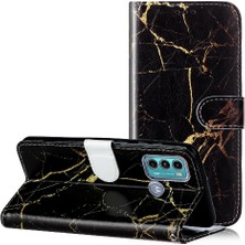 Bdt Shop Motorola Moto G60 Pu Deri Cüzdan Manyetik Mermer Desen Için Flip Case (Yurt Dışından)