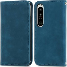 Bdt Shop Sony Xperia 1 Iv Deri Kılıf Için Flip Case Basit Iş Flip Kapak (Yurt Dışından)