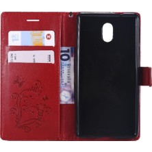 Bdt Shop Kart Yuvası Standı ile Nokia 3 Için Flip Case Pu Deri Flip Kickstand Kapak (Yurt Dışından)