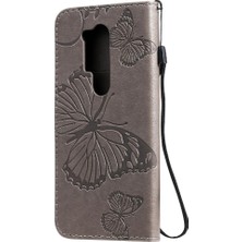 Bdt Shop Oneplus 8 Pro Için Flip Case Darbeye Kapak Pu Deri Kart Yuvası ile (Yurt Dışından)