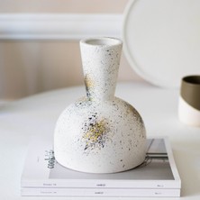 Beige & Stone Laura Yaldızlı Vazo Dekoratif Obje