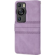 Bdt Shop Huawei P60 Manyetik Kapatma Cüzdan Kılıf Kickstand Pu Için Flip Case (Yurt Dışından)