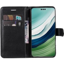 Bdt Shop Huawei Mate 60 Pro Için Flip Case Yüksek Kalite Deri Klasik Düz Renk (Yurt Dışından)