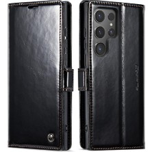 Bdt Shop Samsung Galaxy S24 Için Flip Case Ultra Çılgın At Pu Deri Manyetik (Yurt Dışından)